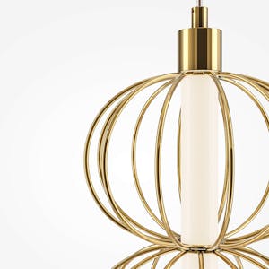 Applique murale design LED – sphères métal doré EDEN